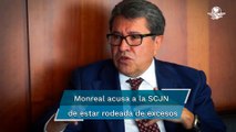 Arrecia Monreal sus críticas contra los ministros de la SCJN por excesos, privilegios y opulencia