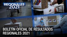 Primer boletín de resultados de elecciones regionales en #Venezuela 2021