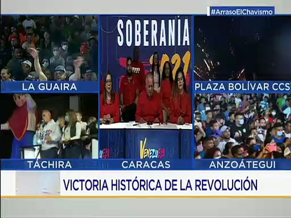 Comando de Campaña "Aristóbulo Istúriz" celebra los resultados de las Megaelecciones 2021