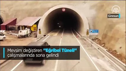Mevsim değiştiren "Eğribel Tüneli" çalışmalarında sona gelindi