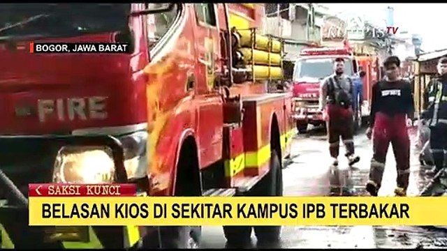 12 Kios Dekat IPB Hangus Dilahap Api, Diduga Karena Hubungan Pendek Arus Listrik!