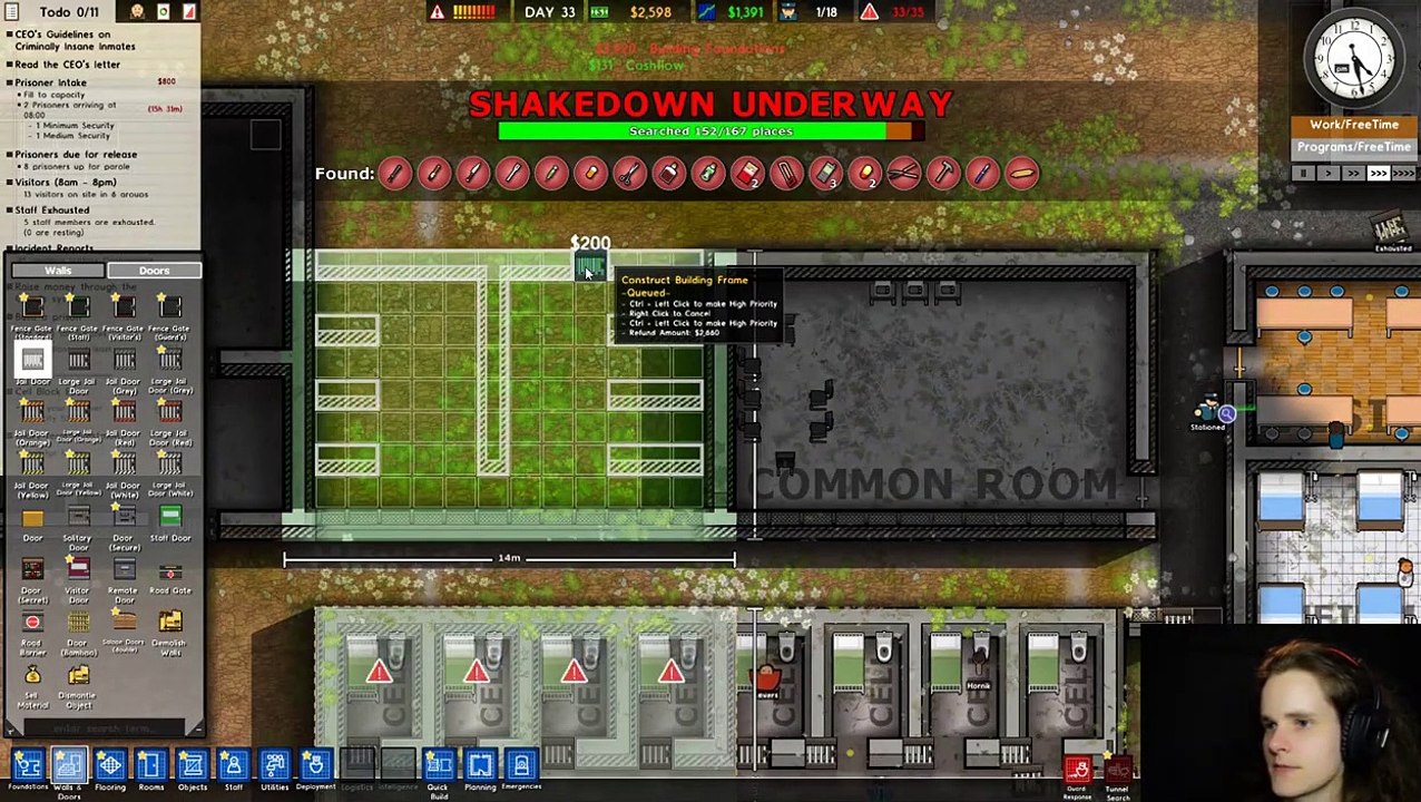 INSANE Prisoners in Solitary Confinement! - Let’s Play – Prison Architect Campaign Ep 008