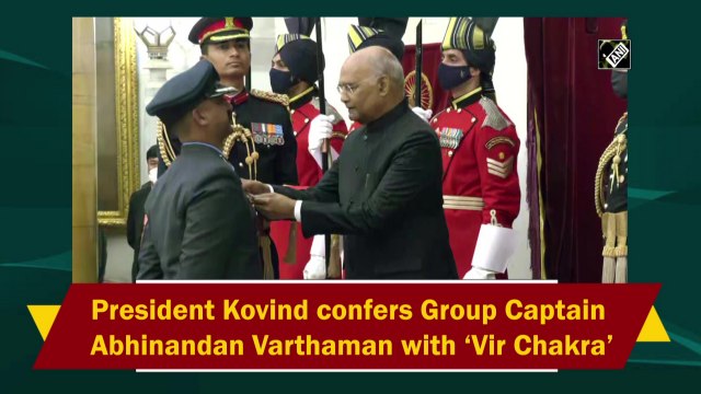 President Kovind confers Group Captain Abhinandan Varthaman with ‘Vir Chakra’