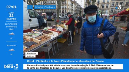 22/11/2021 - Le 6/9 de France Bleu Drôme Ardèche en vidéo