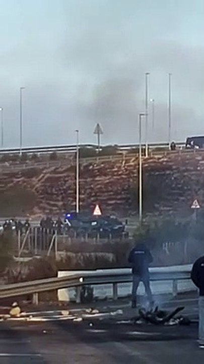 Los antidisturbios se enfrentan a los trabajadores del metal en Cádiz