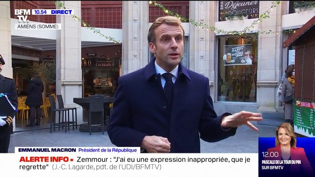 Emmanuel Macron: Notre priorité, c'est de continuer à convaincre que la vaccination est la meilleure protection