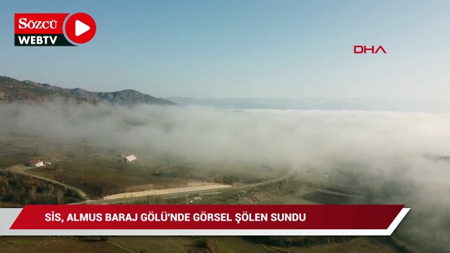 Sis, Almus Baraj Gölü'nde görsel şölen sundu