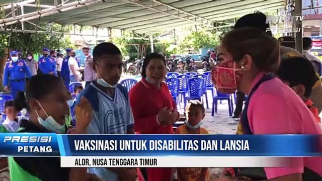 Polres Alor Gelar Vaksinasi Covid-19 Untuk Disabilitas dan Lansia