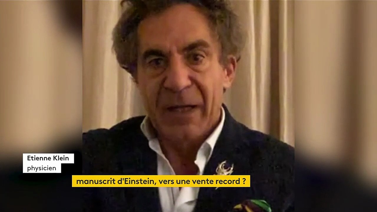 Einstein : un manuscrit aux enchères pourrait battre des records