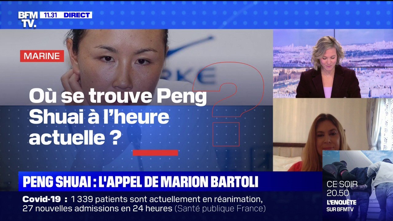 Où se trouve la joueuse de tennis Peng Shuai à l'heure actuelle ?- BFMTV vous répond