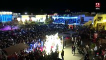 وسط حشد من السائحين..إطلاق مهرجان إضاءة شرم الشيخ استعداداً للعام الجديد بحضور محافظ جنوب سيناء