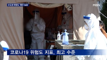 수도권 코로나 위험도 '매우 높음' 최고 단계…900명 병상 대기