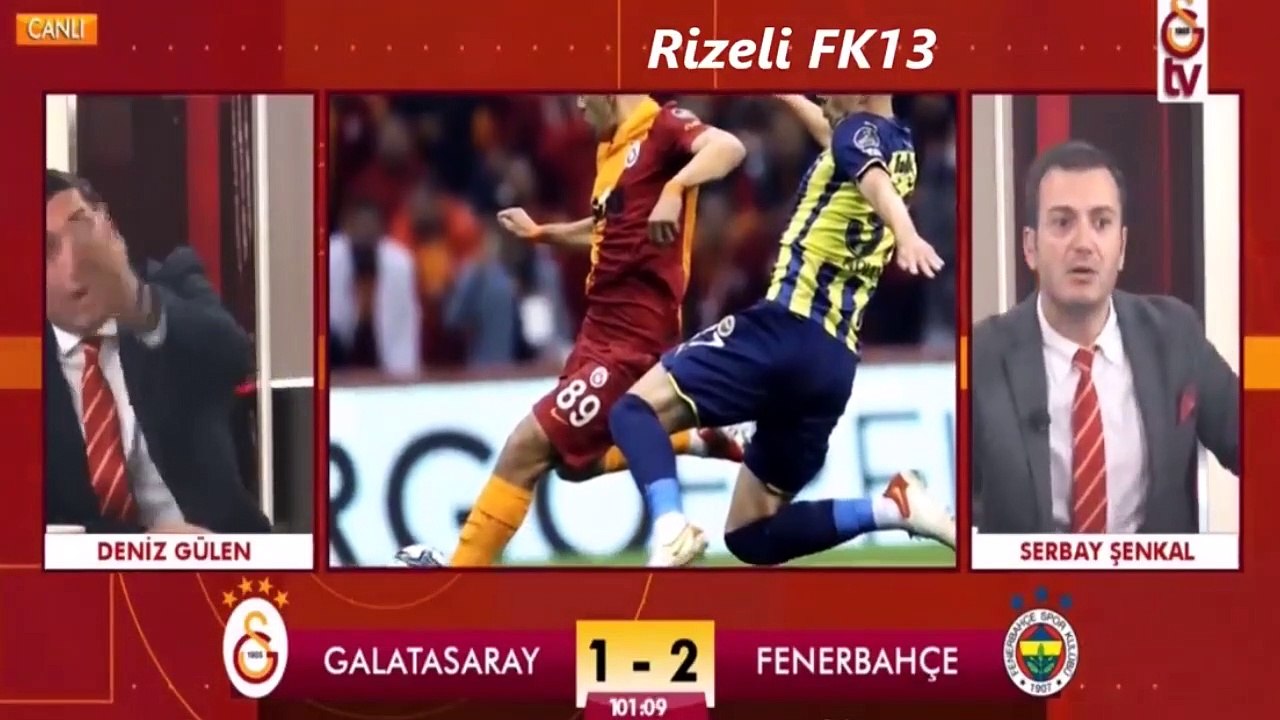 Derbide gol anlarında ve golün iptal edildiği anda FB TV ile GS TV...