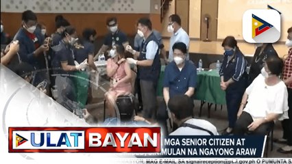 Booster shots para sa senior citizens at immunocompromised, sinimulan na ngayong araw