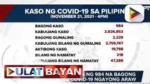 DOH, nakapagtala ng 984 na bagong mga kaso ng COVID-19 ngayong araw