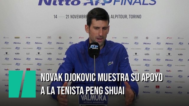 Novak Djokovic muestra su apoyo a la tenista Peng Shuai