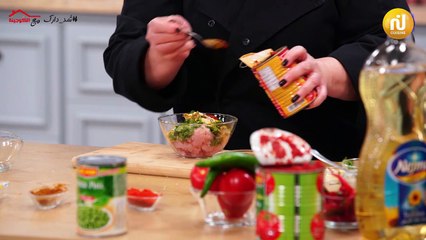 Ragoût d'haricots blancs aux boulettes, Bourses surprises, Bouza  - koujinet romdhan3 ep 17