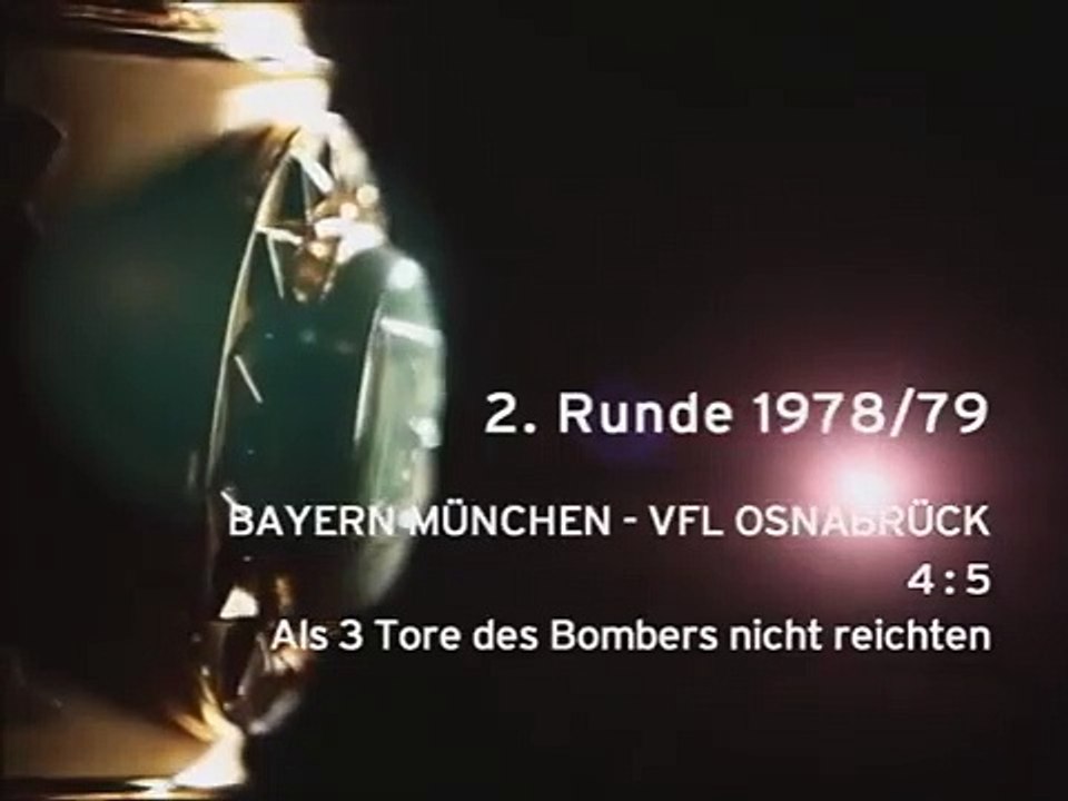 Bayern München - VfL Osnabrück - 4 zu 5 - 2. Hauptrunde DFB-Pokal 1978-1979 - 23.09.1978. Video