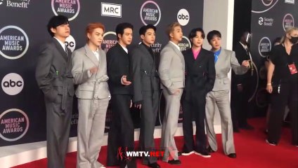 BTS AT 2021 AMERICAN MUSIC AWARDS RED CARPET!