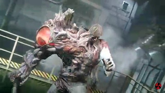 RESIDENT EVIL 2 - William Birkin 1st Fight -Cutscene