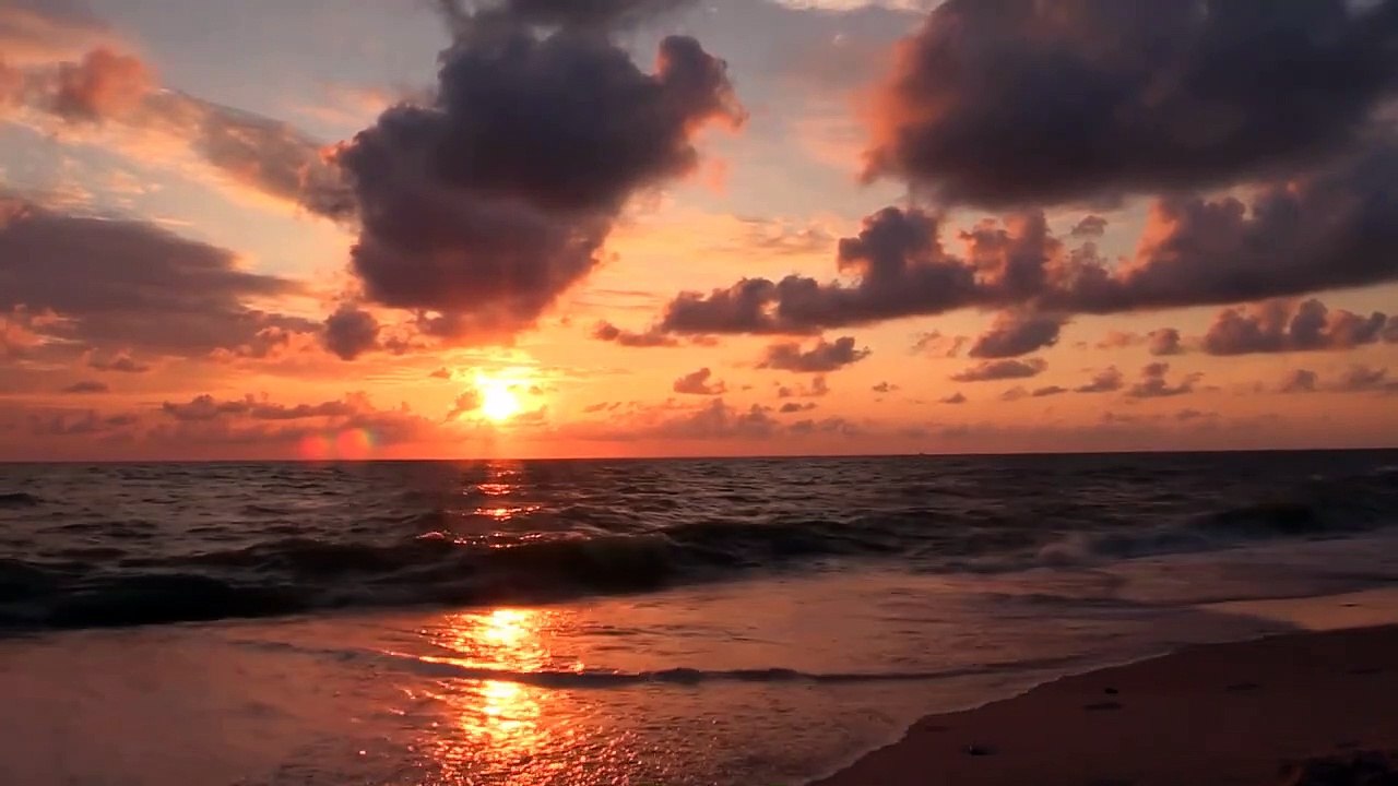 Beach Wave sunset Relaxation Feels to help you sleep and relax