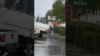 Watering in Pouring Rain