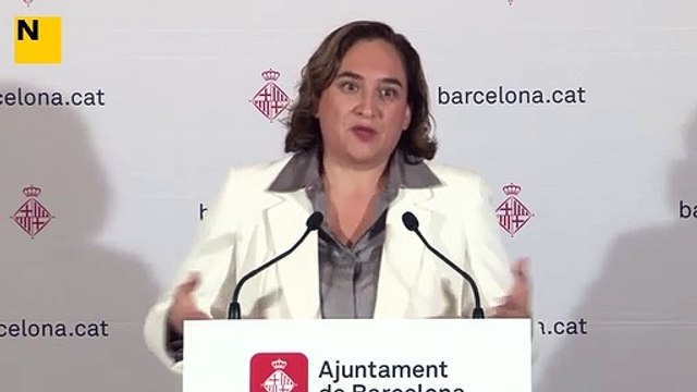 Ada Colau, assegura que no hi ha hagut cap intercanvi amb ERC per aconseguir la facilitació dels pressupostos municipals