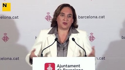 Ada Colau, assegura que no hi ha hagut cap intercanvi amb ERC per aconseguir la facilitació dels pressupostos municipals