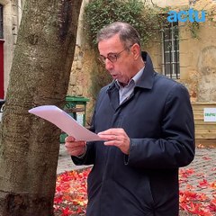 Pierre Hurmic a présenté les travaux dans la rue de la Rousselle à Bordeaux