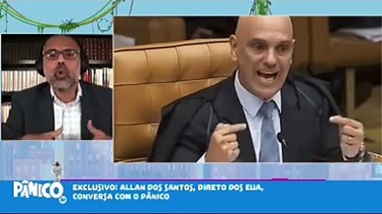 Trecho da entrevista do blogueiro Allan dos Santos ao programa Pânico, da Jovem Pan.