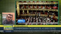 En Colombia conmemorarán 5to aniversario de la firma del Acuerdo de Paz