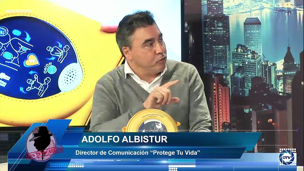 Adolfo Albistur: En el mundo cada 45seg hay una parada cardiaca, un desfibrilador hace que el corazón