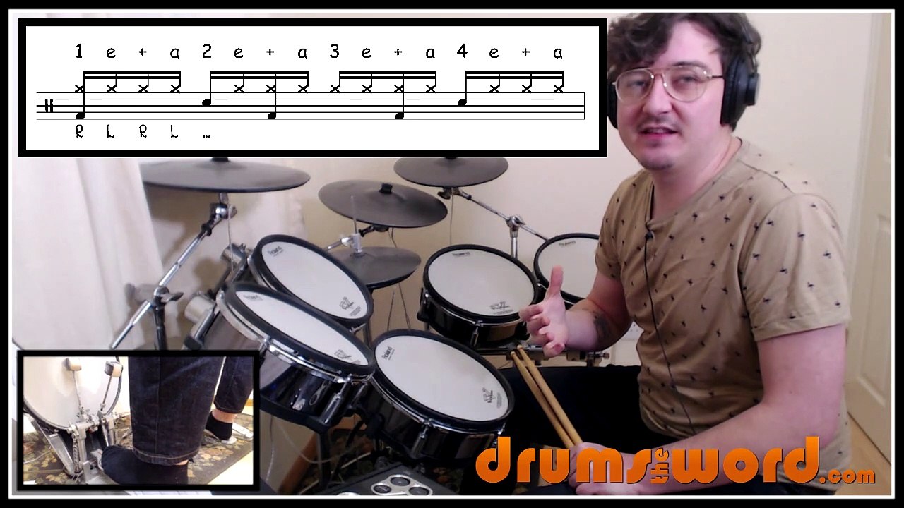 ★ Double Handed Hi-Hats ★ FREE Beginner Video Drum Lesson | How To Play DRUM BEAT