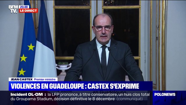 Jean Castex: Il n'est pas question, en Guadeloupe ou ailleurs, de revenir sur l'obligation de vaccination des soignants et des sapeurs-pompiers