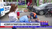 ¡Anciana resulta atropellada al intentar cruzar calle sampedrana!