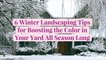6 Winter Landscaping Tips for Boosting the Color in Your Yard All Season Long
