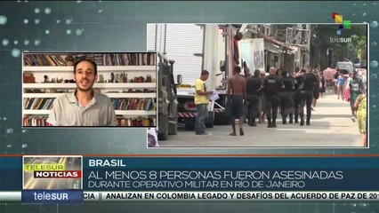 Brasil: Operativo militar en Rio de Janeiro deja al menos 8 personas asesinadas