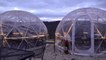Maryland winery igloo's allow wine drinking in a winter wonderland