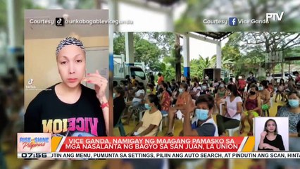 TALK BIZ | Vice Ganda, namigay ng maagang pamasko sa mga nasalanta ng bagyo sa San juan, La Union