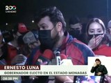 Gobernador del Edo. Monagas, Ernesto Luna, agradeció el compromiso del pueblo con su elección