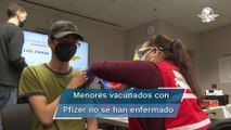 Vacuna de Pfizer, 100% efectiva en adolescentes 4 meses después de completar esquema