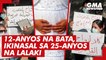 12-anyos na bata, ikinasal sa 25-anyos na lalaki | GMA News Feed