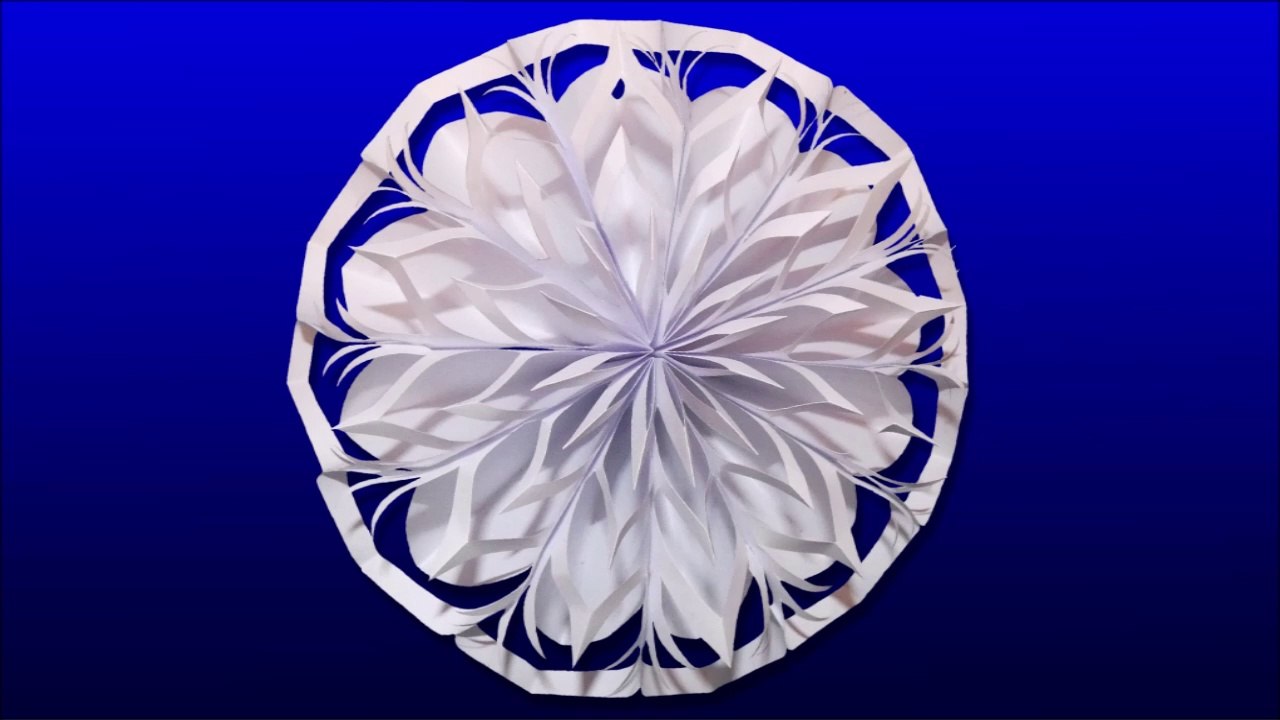 ❄️ Flocon de neige ❄️ en papier