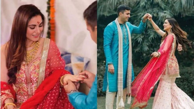 Shraddha Arya और Rahul Nagal की ऐसे हुई Sagai, शादी के बाद photo की शेयर; Watch video | FilmiBeat