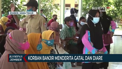 Télécharger la video: Korban Banjir di Jember Menderita Gatal, Penyakit Kulit dan Diare