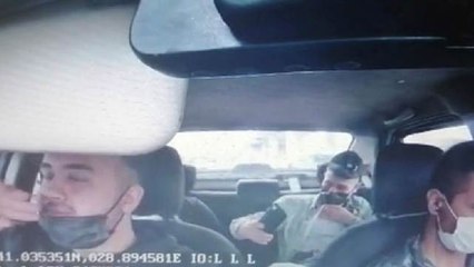 Takside paylaşım yapan hırsızlar kamerada