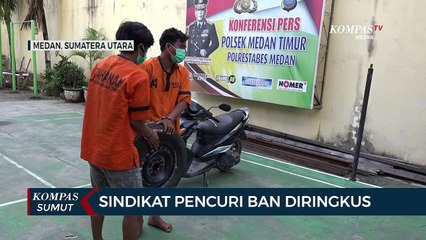 Maling Ban di Medan Ditangkap Polisi