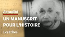 Un manuscrit d'Albert Einstein au cœur d'une vente à Paris