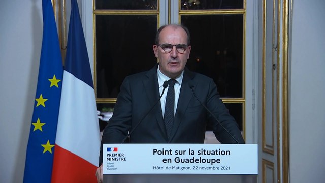 Situation en Guadeloupe : déclaration du Premier ministre Jean Castex