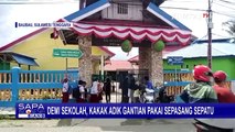 Hanya Miliki Sepasang, Kakak Beradik di Baubau Gantain Pakai Sepatu ke Sekolah